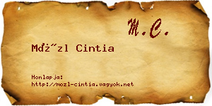 Mözl Cintia névjegykártya